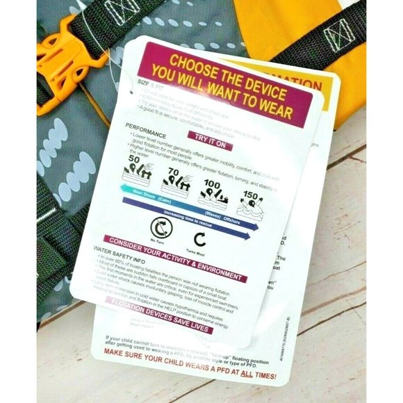 Stearns Infinity Series Coastguard Approved Antimicrobial Youth 50-90Lb Lifevest - Picture 4 of 12